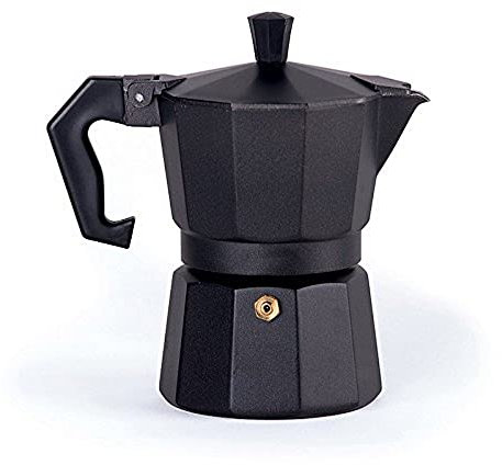 Excelsa Chicco Colo Caffettiera, Alluminio, Nero, 3 Tazze