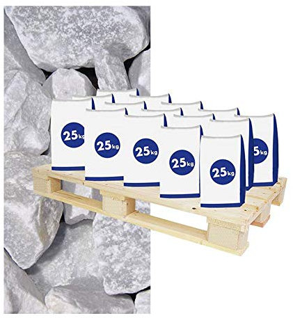 Hamann Marmorbruch Carrara 40-70 mm 1125 kg - Mit kreativen Ideen kann jeder Garten durch Zierkies und Naturstein aufgewertet und edel gestaltet Werden.