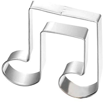 WDYJMALL Ausstechform mit Musiknoten und Noten, Edelstahl