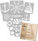 NAKLEO Wiederverwendbare Kunststoff Schablonen Malen Kinder, 14 Stück Set 9x12 bis 23x34cm Meer Marine, Kinderzimmer Malvorlage Raumdekoration, Basteln DIY Wand Möbel