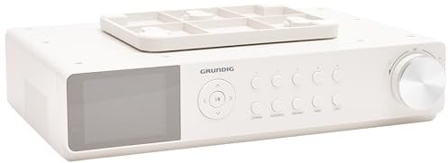 Grundig GKR1020 DKR 2000 BT DAB + CD Küchenradio mit Bluetooth, DAB + Empfang und CD-Player Weiß