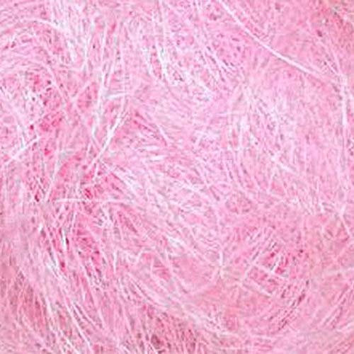 Füllmaterial für Geschenke – Sisal Watte/Wolle/Fasern – Flachshaar/Feenhaar Dekoration (Zartrosa, 350 Gramm)