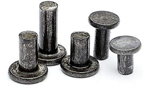 Remaches macizos, remaches de cabeza plana de color hierro, remaches de percusión de hierro M3M4M5-M5 * 8 mm * 1 kg