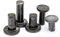 Remaches macizos, remaches de cabeza plana de color hierro, remaches de percusión de hierro M3M4M5-M5 * 8 mm * 1 kg