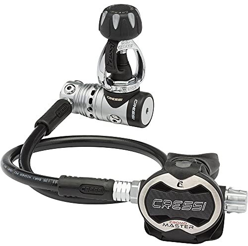 CRESSI Ac25m Master Chrome Regulator INT Traje seco, Unisex, Negro, Medium