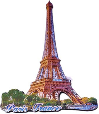 3D-Kühlschrankmagnet, Eiffelturm, Paris, Frankreich, Souvenir, Geschenk, Holzbastelkollektion