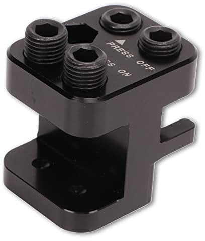 Kettenglied Presswerkzeug für 520 525 530 Kette, Motorrad ATV Master Link Presswerkzeug Billet Aluminium Schwarz Eloxiert