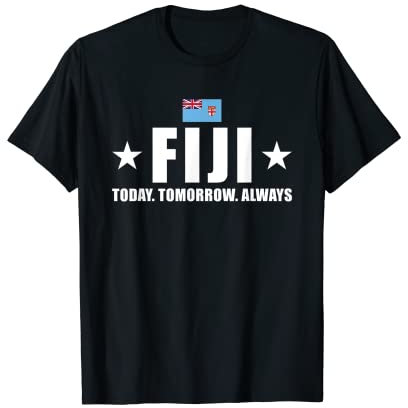 Fidschi Heute Morgen Immer Fiji Rugby T-Shirt