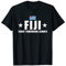 Fidschi Heute Morgen Immer Fiji Rugby T-Shirt