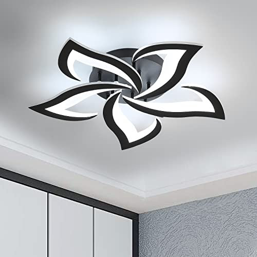 Comely 60W 7200LM LED Deckenleuchte, 5 Köpfen Deckenleuchte LED Modern, LED Deckenlampe Kaltweiß 6500K Für Wohnzimmer, Schlafzimmer, Esszimmer