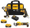 DEWALT 20V MAX XR Drywall Cutting Tool Combo Kit, Cut Out Tool, Drywall Screwgun, Impact Driver, with Batteries, Charger, and Collets Included, 5.0Ah (DCK303P2)