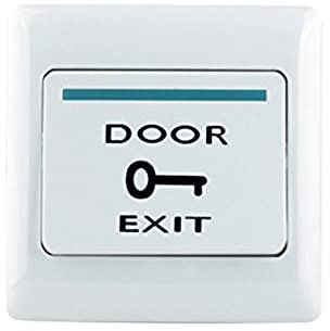 YAVIS, DOOR EXIT - Pulsante di uscita porta per sistema di sicurezza per serratura elettrica, 86 X 86 mm, Interruttore di uscita, Exit Button