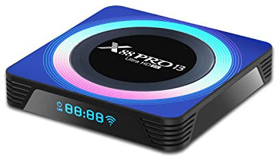AMITVA Android 13.0 TV Box [4G+64G] Smart TV Box RK3258 Quad-Core 64-Bit ARM Cortex-A53 Support 8K 2.4/5.0Ghz WIFI BT4.0 100/1000M Ethernet HDMI 2.0 H.265 Set Top Box,4GB+64GB