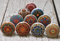 ARTISNO Ceramic Knobs for Cabinets - Set of 10 Multicolor Mandala Design Round Ceramic Knobs Hand Painted Boho Kitchen Cabinet Drawer Knobs | Glossy Wardrobe and Dresser Pulls (1.5-Inch Diameter)