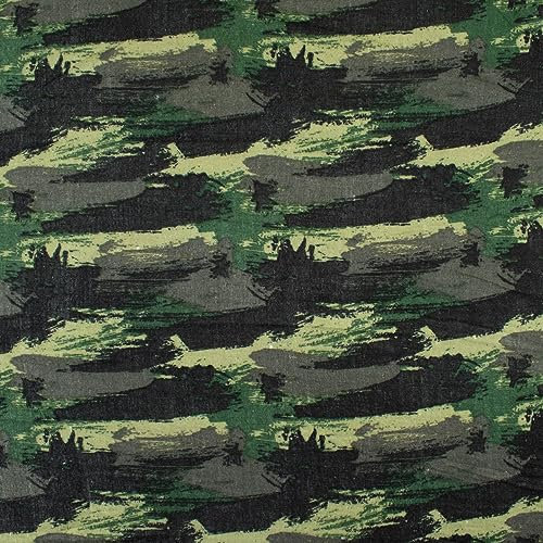 Baumwollstoff Musselin Camouflage