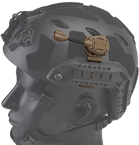 ACEXIER Taktischer schneller Helm-Lichtschalter, MPLS, modulares Personenbeleuchtungssystem, Dual-Ultrabright LED-Lampe, ARC-Helm, Seitenmontage-Taschenlampe