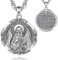 AEONSLOVE Heiliger Gabriel Kette Silber 925 für Herren Damen Erzengel Gabriel Medaille Saint Gabriel Halskette Christliche Katholische Schutz Talisman Religiöse Schmuck