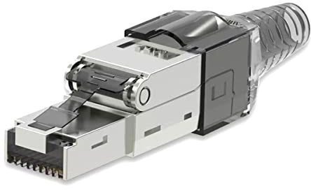 Netzwerk Stecker CAT 7 Werkzeuglos RJ45 CAT7 Netzwerkstecker für Verlegekabel LAN Kabel Stecker ohne Werkzeug werkzeugfrei Patchkabel Netzwerkkabel