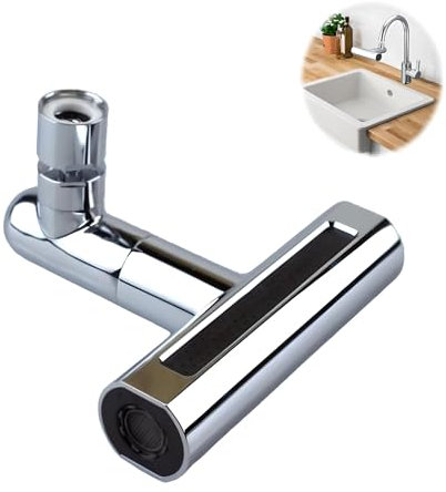 Robinet de cuisine cascade 4 en 1 pivotant à 360° Robinets de cuisine universels pivotants