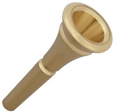 Kupfer Hornmundstück Gold, für Horn, Professionelles Hornzubehör | Trompetenmundstück, für Anfänger, Tragbares Hornteil, Hornübung, Glatt und Leicht zu Reinigen