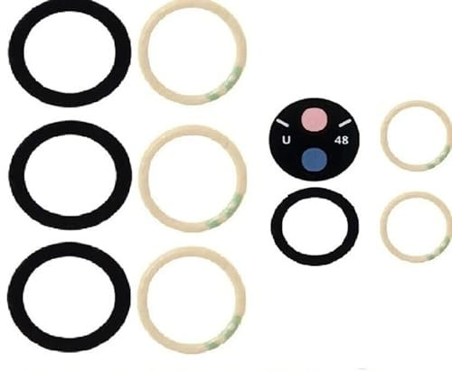 Generic Set S23 Ultra Rear Back Camera Glass Lens Replacement for Samsung Galaxy S23 Ultra 2023 Camera Glass Replacement with Pre-Installed Adhesive