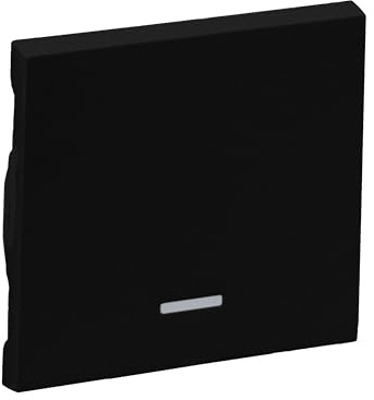 LEGRAND, SEANO Wippe für beleuchtete Wechselschalter, Taster und Kreuzschalter, Schalterabdeckung, Wippenplatte, Farbe: Schwarz lackiert, 765307