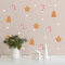 Klebekerlchen® | Wandtattoo für das Kinderzimmer, Wandsticker selbstklebend - Zuckerstangen (Set mit 34 Motiven)