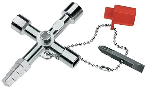 Navoys 11 in 1 Universal Utility Key - Gas Electric Meter Box Key, Triangle Square Panel Key, Radiators, Disabled Toilet, Stopcock, Loft Hatch, Cupboard, Elevator, Multi-Functional Utilities Key