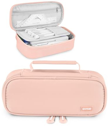 wonsar Federmäppchen Mäppchen Federtasche Etui 4 Fach Federmäppchen Mädchen Jungen Teenager Schlamppermäppchen für Schule & Büro