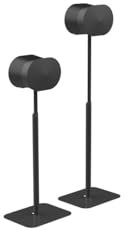 Flexson Essentials Adjustable Floor Stands for Sonos Era 300, Twin pack in Black