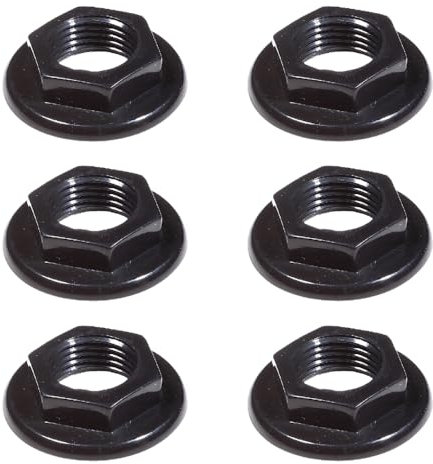 6-Pack 1/2 BSP Sink Tap Back Nuts – Durable ABS Plastic Flanged Back Nuts for Bathroom Basin Taps & Mixers, High-Strength Plumbing Accessories for Home Use