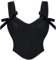 SCARLET DARKNESS Renaissance Corset Top for Women Lace-up Bustier Vest Cottagecore Party Corsets Black 12