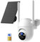 4G LTE Telecamera Esterno Solare con Sim: Telecamere Batteria Senza Fili - 360° PTZ Videocamera Sorveglianza Esterno - Visione Notturna Colori 2 Vie Audio IP66