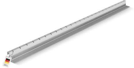 blizz-z terraflex steel Abstandsprofil V2A Edelstahl - Länge: 2 m - 1 Stück | H: 38 mm x T: 44,5 mm - Fassadenanschluss, Kiesfangleiste, Abschlussleiste für Terrasse & Balkon, rostfrei - Made in Germany