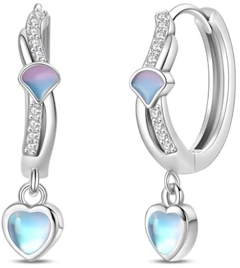 QIKAOLA S925 Silber-Ohrringe Huggie-Reifen-Ohrringe für Frauen