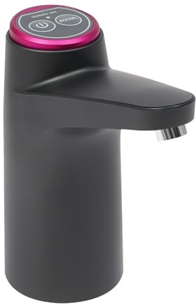 Bomba de botellas de agua, bomba de agua potable automática portátil, recargable por USB, dispensador de agua para camping, oficina, hogar (negro)