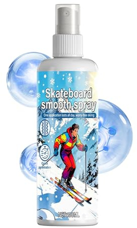 Snowboard Wax Spray - Precision Smoothing Maintenance Solution, 200ml Quick-Glide mit Anti-Reibungsmitteln für den Wintersport, Premium-Polymer-Formel mit hochbeständigem Glanz für Ski