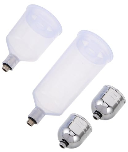 MAGICLULU Airbrush Bottle Kit Multi-capacity Plastic and Metal Paint Mixing Bottles 4pcs with 7ml, 20ml, and 40ml Capacities for Precision Model Painting and Craft Projects
