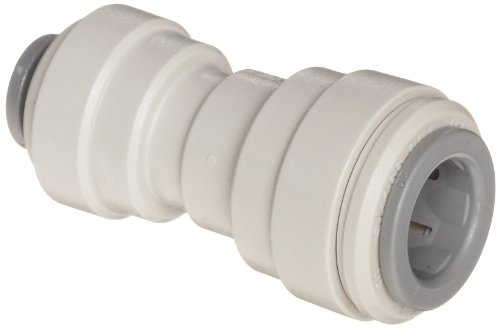 John Guest Reducing Straight Connector 3/8 inch Tube OD x 1/4 inch Tube OD (one Supplied)