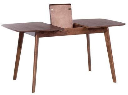 Beliani Mesa de Comedor Extensible Madera Oscura 120/150 x 75 cm Cocina Madox