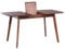 Beliani Esstisch dunkle Walnuss 120 x 75 cm ausziehbar 150 x 75 cm Skandi Madox