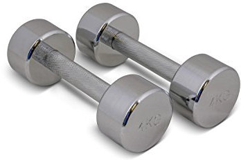 trenas Paar Chrom Kurzhanteln - je 4 kg
