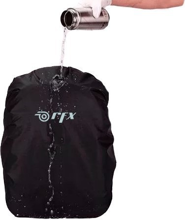 RFX Reflektierender Rucksack-Überzug, regenfest, wasserdicht, HI-VIS, wendbar (schwarz)