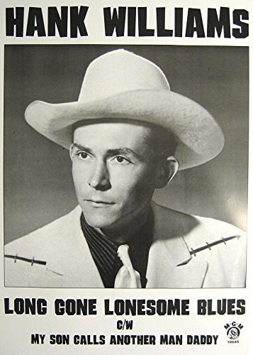 Hank Williams Poster Long Gone Lonesome Blues