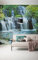 Komar 256-DV3 Vlies Fototapete PURA KAUNUI Falls Tapete, Wand Dekoration, Wasserfall, Wald, Fluss, Wasser-256-DV3, bunt, 300 x 250 cm (Breite x Höhe)
