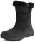 Polar Donna Memory Foam Doppia Apertura Con Zip Nylon Impermeabile Di Spessore Pelliccia Ecologica Foderato Inverno Pioggia Neve Stivales - Nero - UK5/EU38 - YC0663