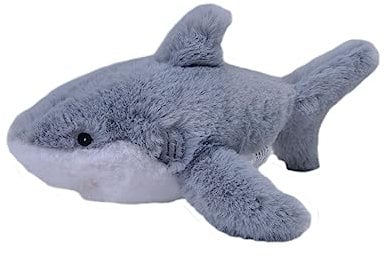 Wild Republic Ecokins Mini Großer Weißer Hai, Kuscheltier aus Stoff, Nachhaltiges Spielzeug, Baby Geschenk zur Geburt von Jungen und Mädchen, Stofftier 20 cm