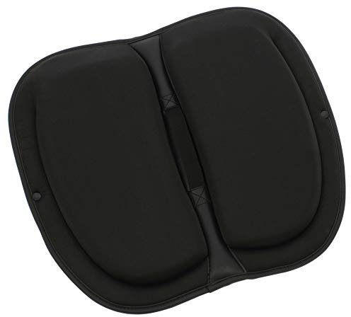 S SUMEX RK19052 Faltbares Sitzkissen aus Memory-Schaum, Gelkissen für alle Arten von Autositzen, Büro, ideal für Reisen, spezielles Design zur Rückendekompression