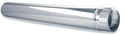 Tubo Chimenea 200mm Acero Inoxidable 1m Estufa Leña Resistente Altas Temperaturas Corrosion y Oxidacion - Conducto Inox Ventilación Profesional
