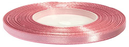 Cartonare Satinband 3mm/91m Geschenkband Dekoband Schleifenband Hochzeit Farbe: 044 / Altrosa